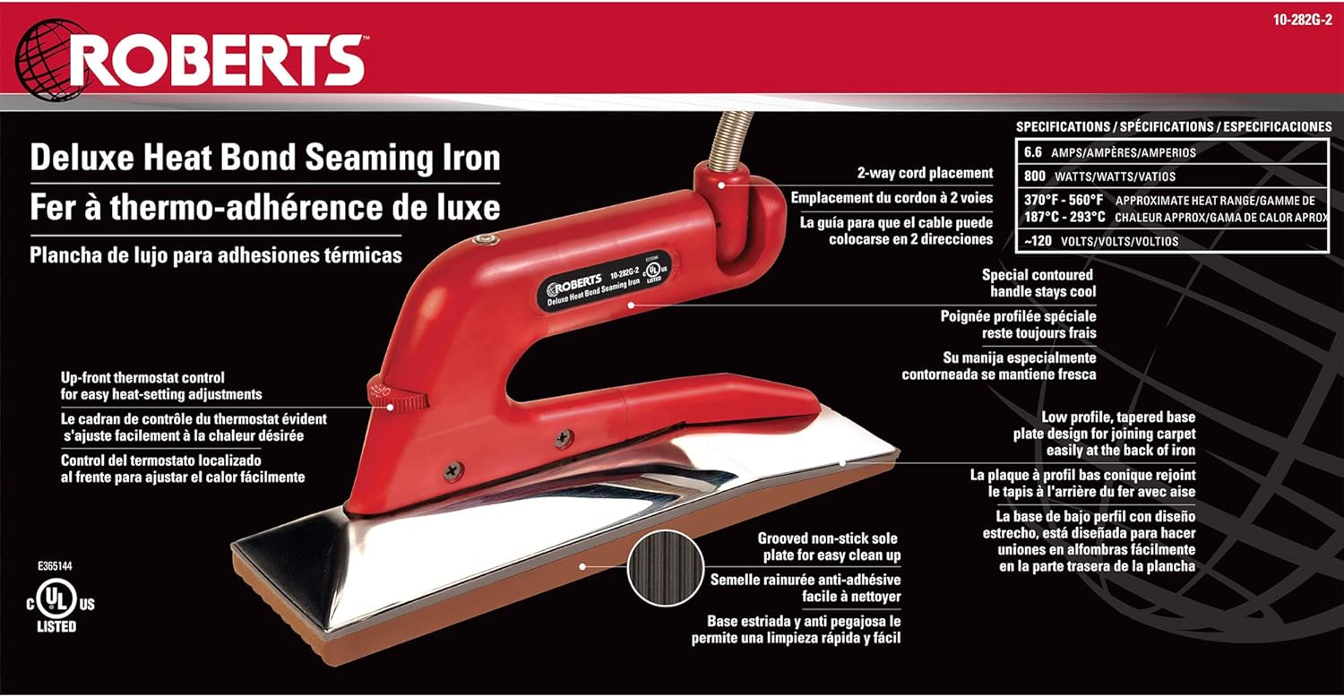 ROBERTSカーペットのジョイント用アイロン